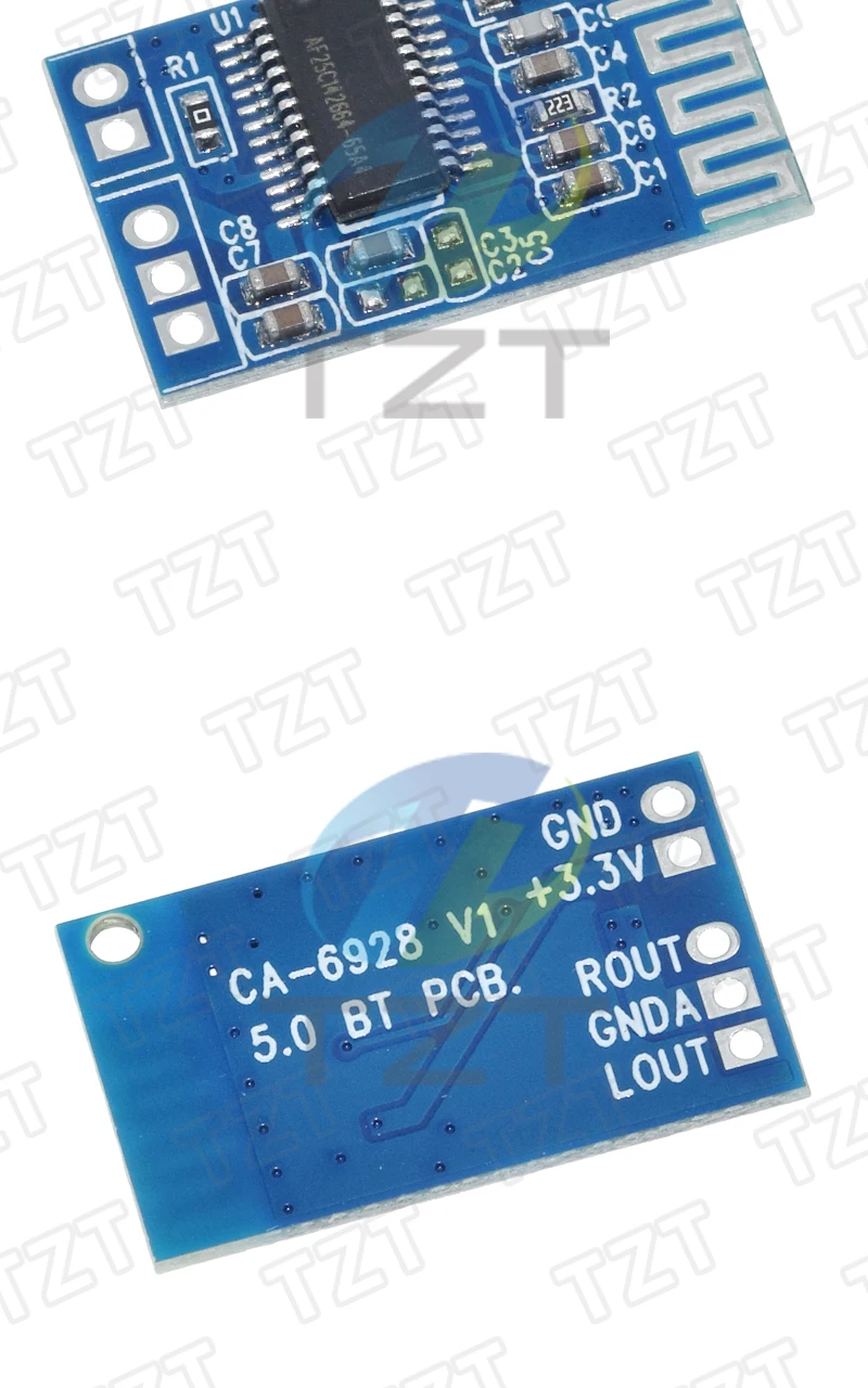 TZT 1/3 Stück Ca-6928 Bluetooth-Audiomodul LED-Stromversorgung 3,7V-8V Audio Dual Digital Audio Verstärkermodul-Platine – Detail 7