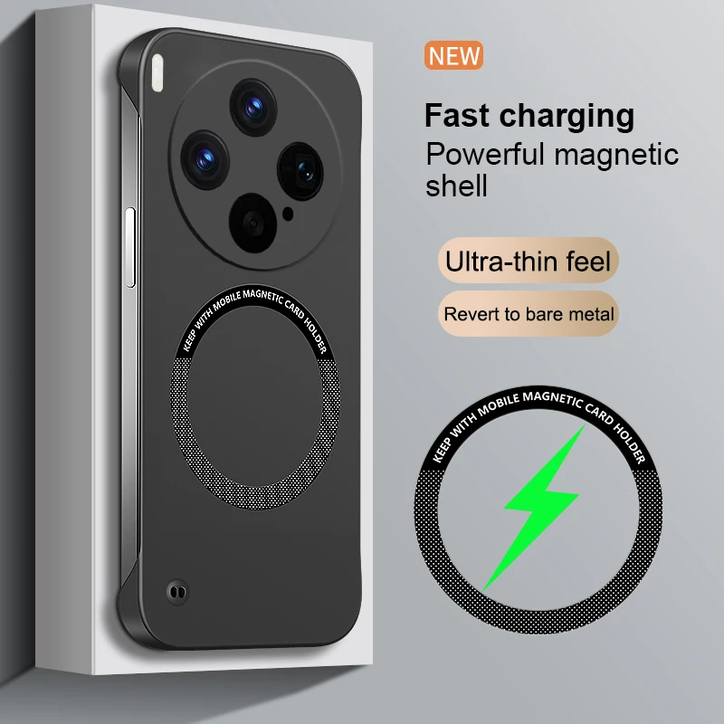Sleek Magnetic Wireless Charging Luxury Phone Case