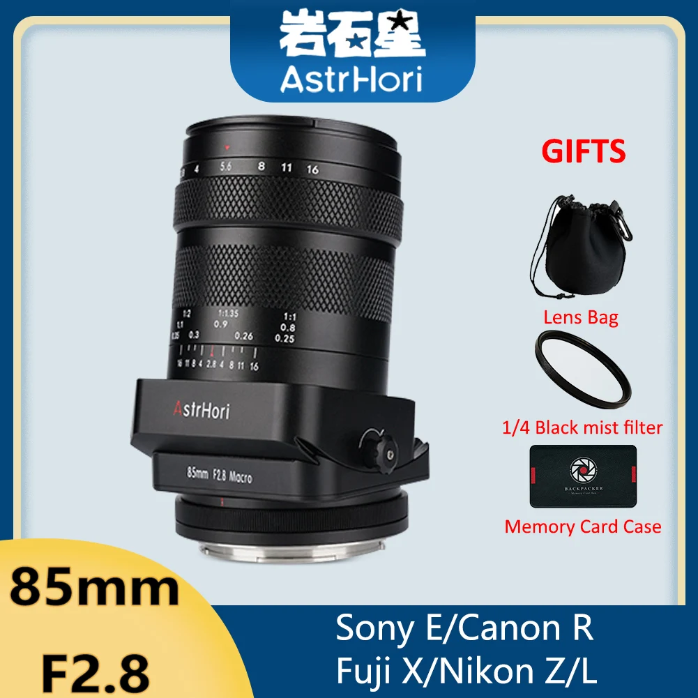 Astrhori 85mm F2.8 Full Frame Macro Tiltshift Manual Lens For Sony E