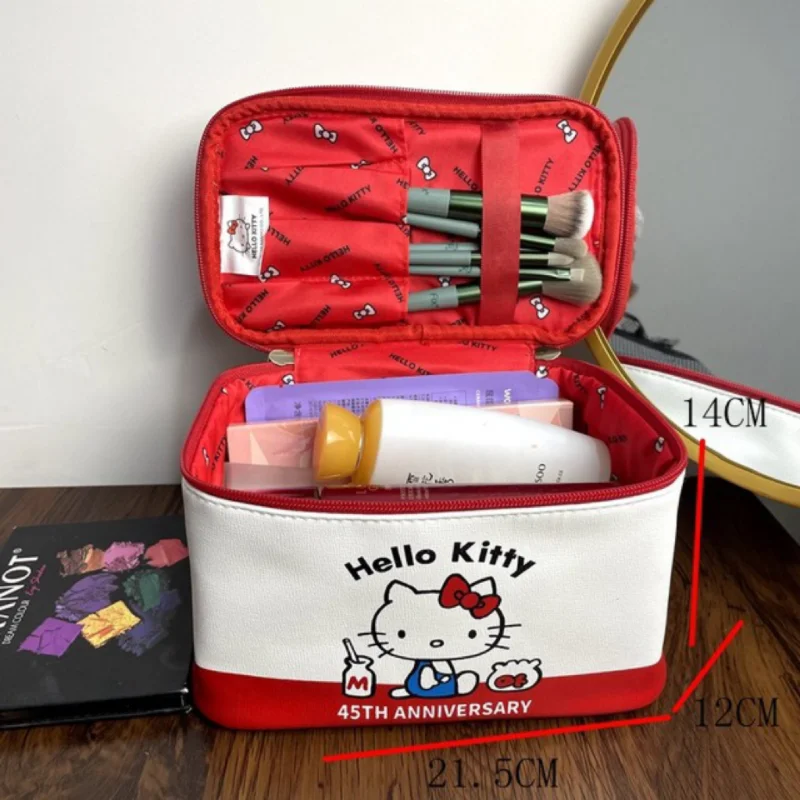 Makeup Bag Large Capacity Cartoon Ins Style Minimalist 2023 New Cute Portable Travel Storage Skincare Bag