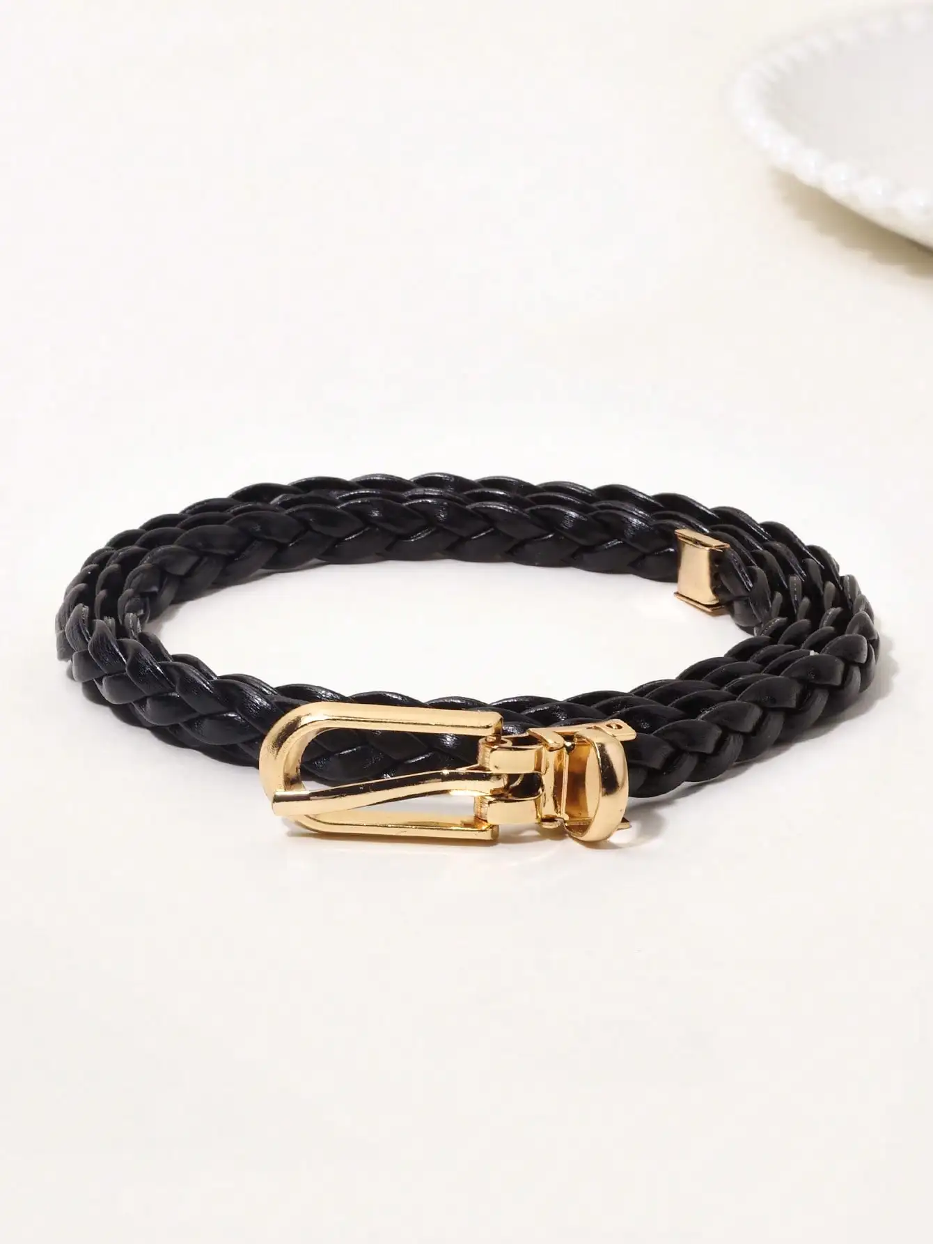 1 women's fashion braided twist belt