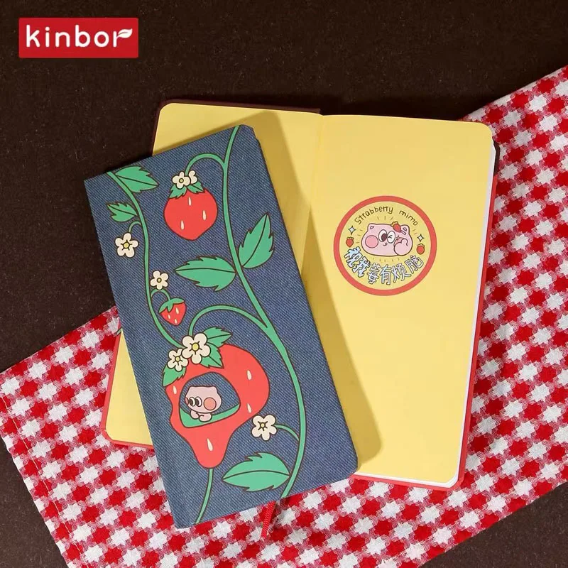 Agenda settimanale tascabile Kinbor Slim, due pagine per settimana, lista delle cose da fare, diario per studenti, blocco note illustrato portatile con copertina rigida - immagine 3