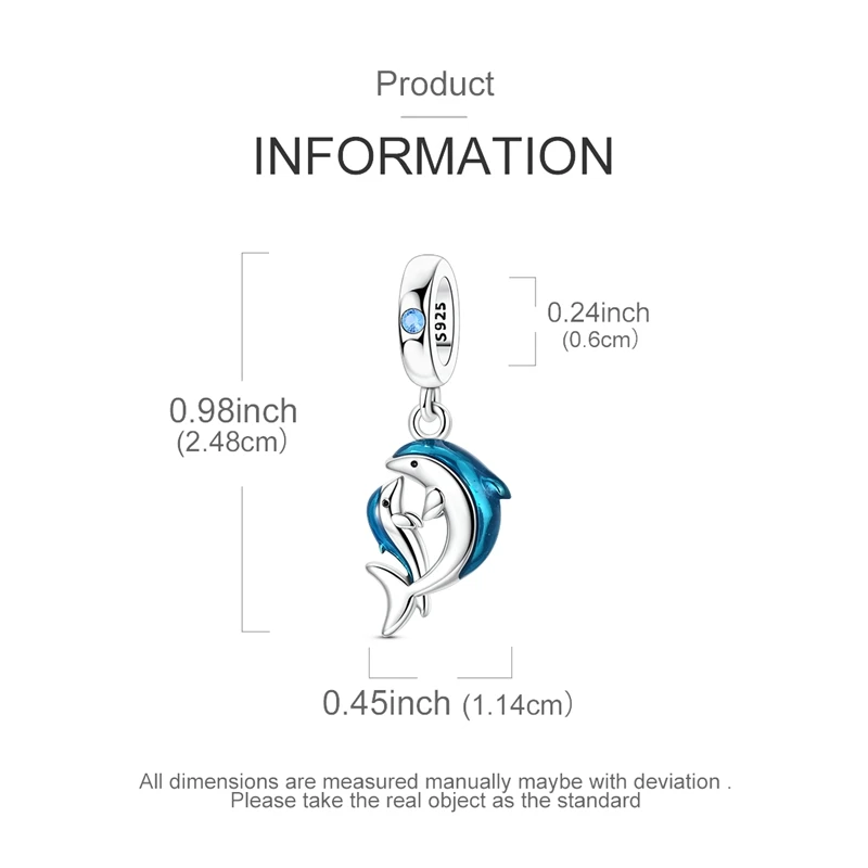 925 Sterling Silber Sommer Charms Perlen Krabbe Schildkröte Oktopus Muschel Anhänger Passend für Original Armband für Frauen DIY Schmuck Geschenk – Detail 21
