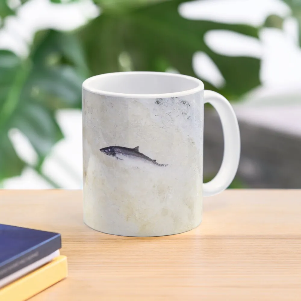 

Leaping salmon Coffee Mug Porcelain Kawaii Cups Anime Cups Cups For Tea Mug