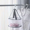 1pc Modern Circular Mesh Laundry Sorter with Multiple Components, Hanging Clothes Rack 3