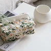Daisy Tissue Box Living Room Home Coffee Table Paper Drawer New Chinese Napkin Box Set Embroidered Flowers Car Tissue Box 1