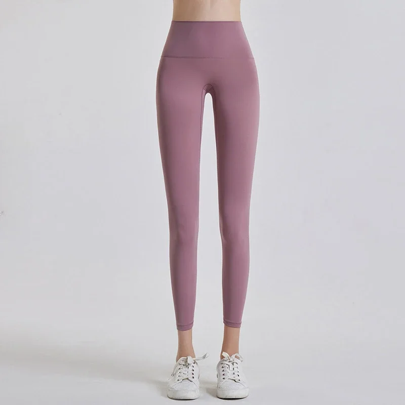 عارية الشعور لا حرج خط اليوغا السراويل تشغيل عالية...