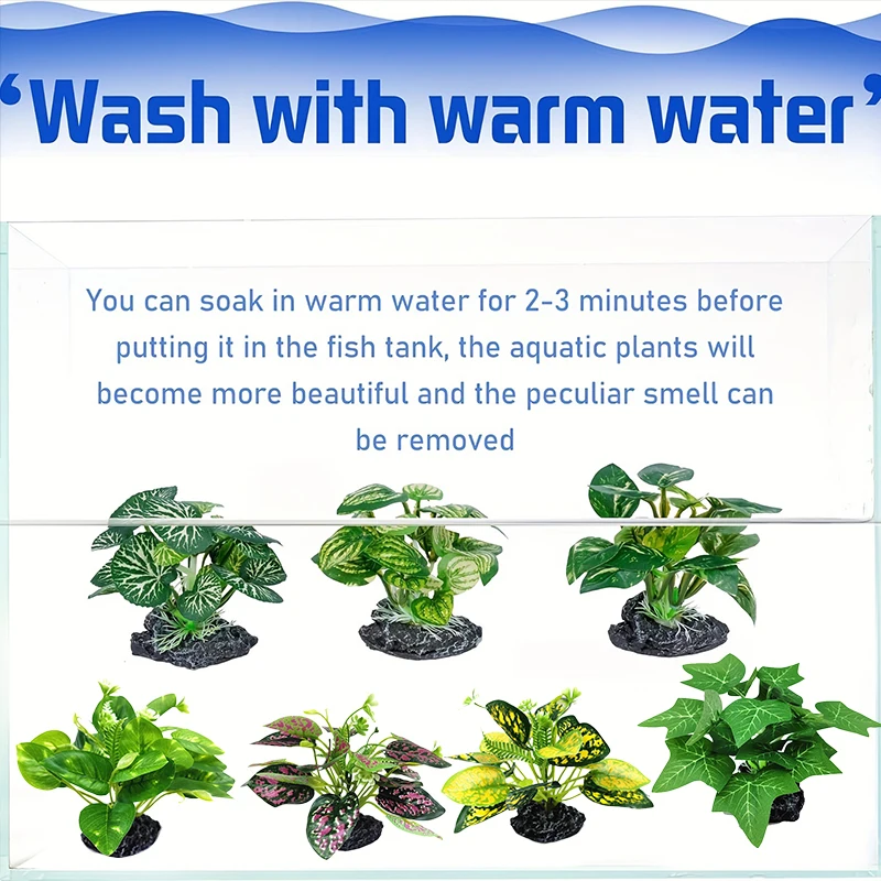 Title 8, 1PC Simulated Reptile Plants Realistic Artifici...