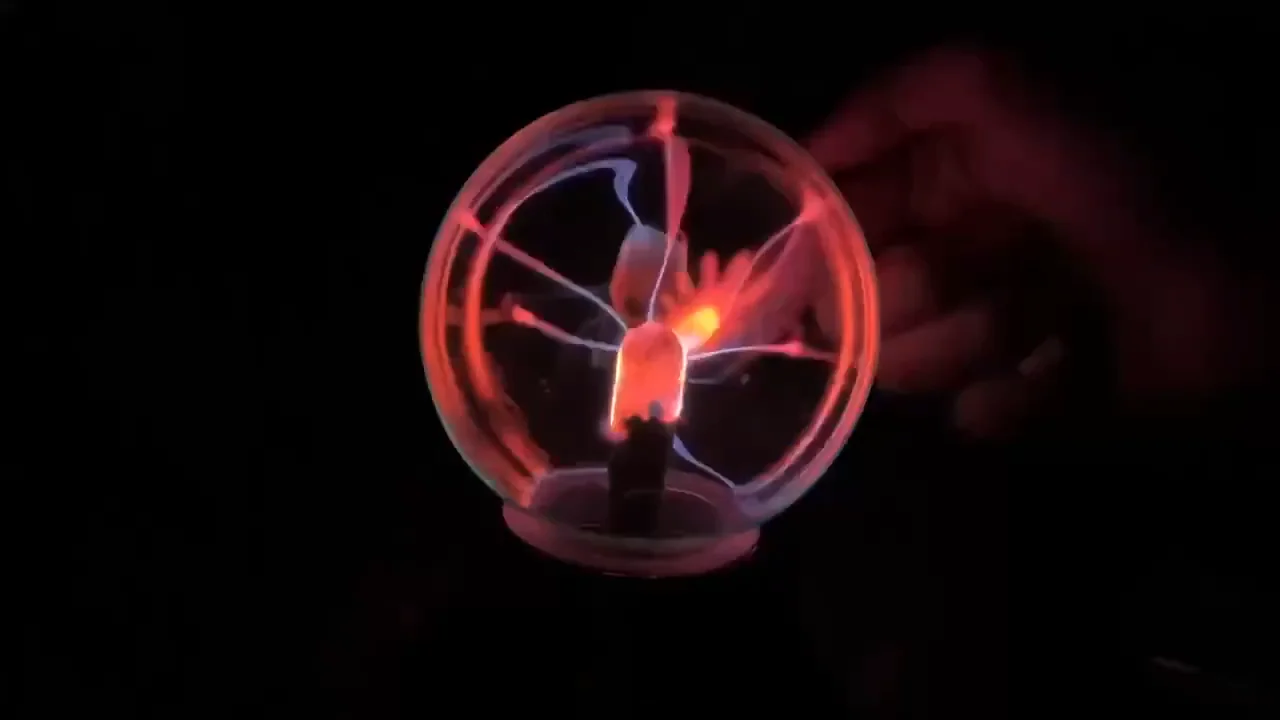 Touch Sensitive Plasma Ball Electrostatic Sphere Light Crystal Lamp - USB Powered Magic Static Electricity Ball Lamp for Parties, Home Decorations, Birthday Gifts & Science Teaching
