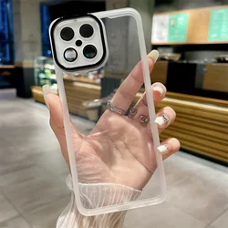Transparent TPU Soft Case with Camera Protector for Honor Magic Series and Honor 90 Lite (White)