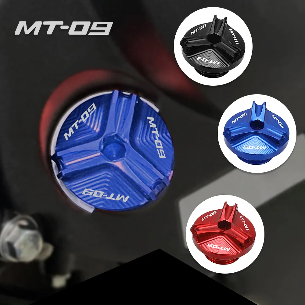 Tappi Di Scarico Motore Tappi Di Scarico Coperchio Tappo Di Riempimento Olio Motore Moto Alluminio Per Yamaha Tracer 900 Gt Mt09 Mt-09 Fz09 Fz-09
