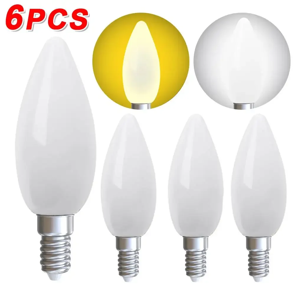 

6/1pcs Mini Led Fridge Light Bulb Energy Saving Lamp Strobe-free Warm White Light Bulb For Fridge Display Cabinets Home Decor