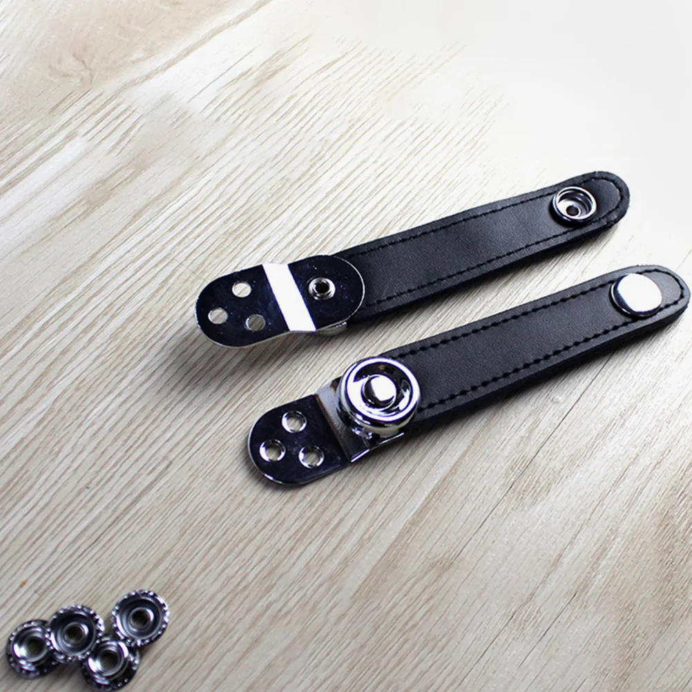 2 Pcs Double Layer Metal Connection Accordion Buckle Universal Belt Bass Straps Harness for Musical Instruments