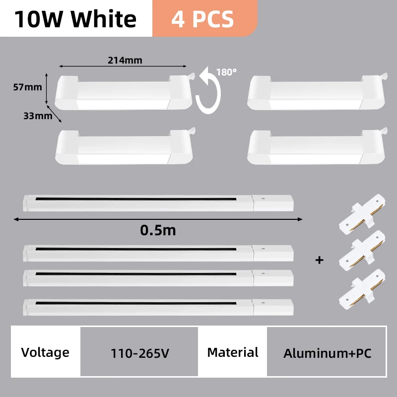 10w White 4 piece