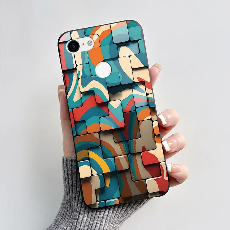 Charming Heart Cartoon Black Bumper Soft TPU Silicone Phone Case