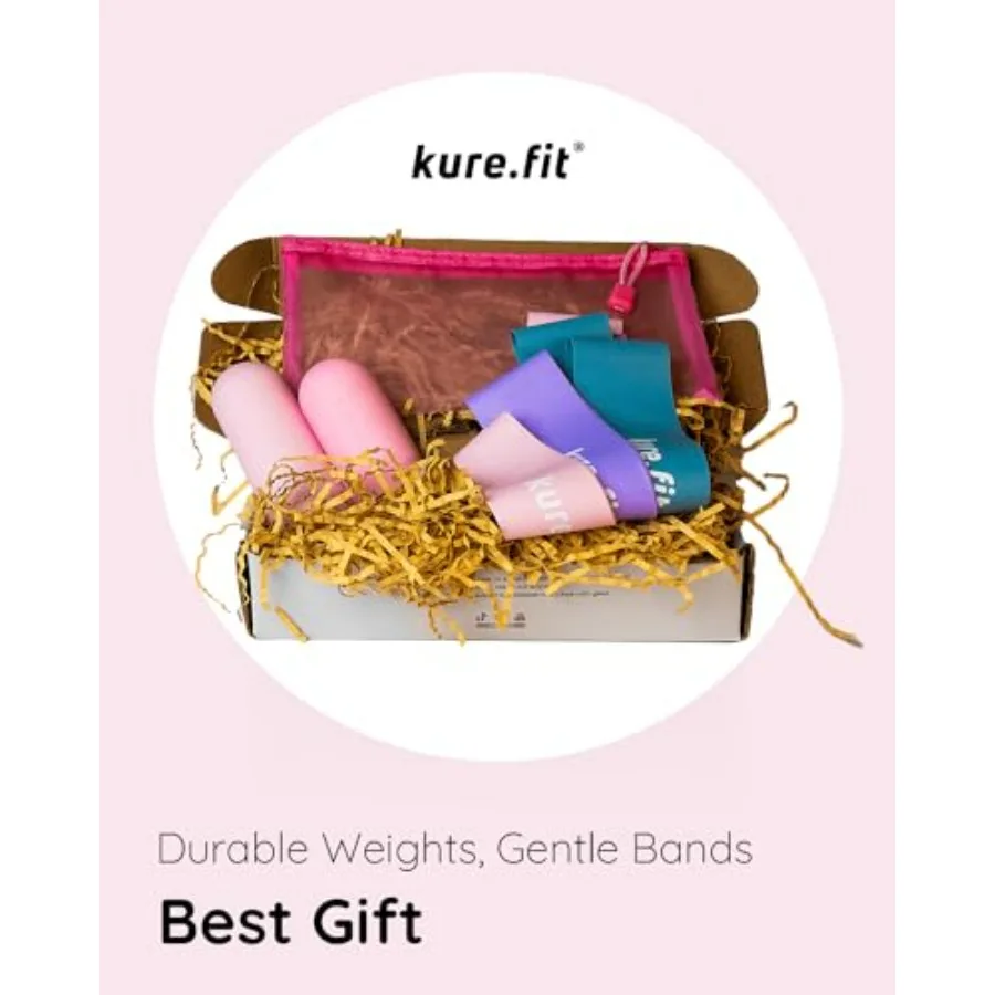 2.2 LB Hand Weight Bars (Pink+Purple) for Pilates, Yoga, Cardio & Strength