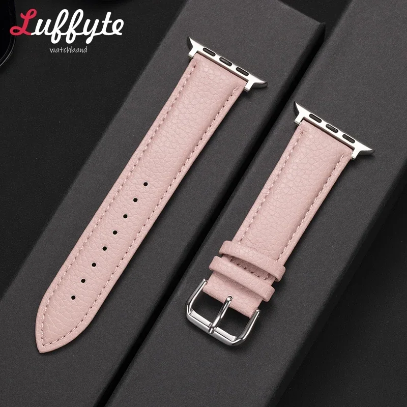 Unisex Premium Leather Smartwatch Strap - Elegant Replacement Band