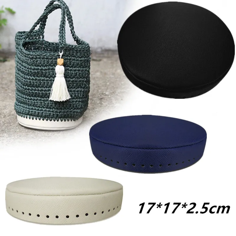 

Кожаная сумка, базовая корректирующая нижняя часть, вязание крючком, Женские аксессуары ручной работы, круглая сумка, нижняя Детская сумка