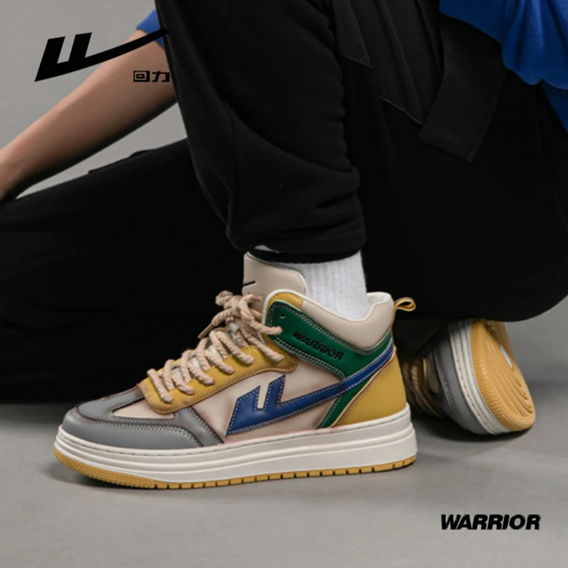 WARRIOR High-Top Walking Shoes For Men Casual Men's Designer Leather  Lightweight Sneakers Male Outdoor Sports Running Shoes