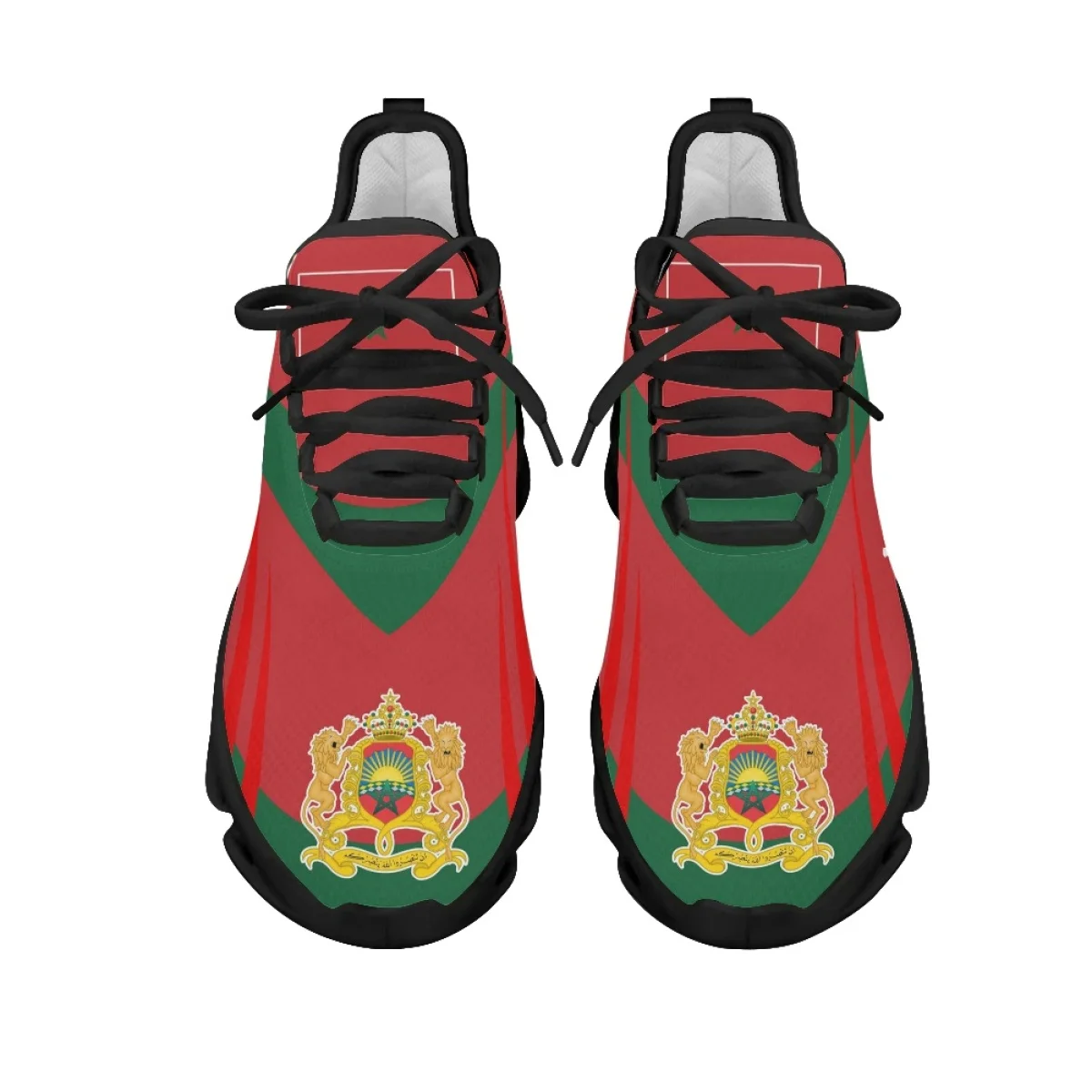 2023 Fashion Morocco Flag Running Shoes Spring Summer Durable Basketball Footwear Shock Absorption Driving Sport Sneakers