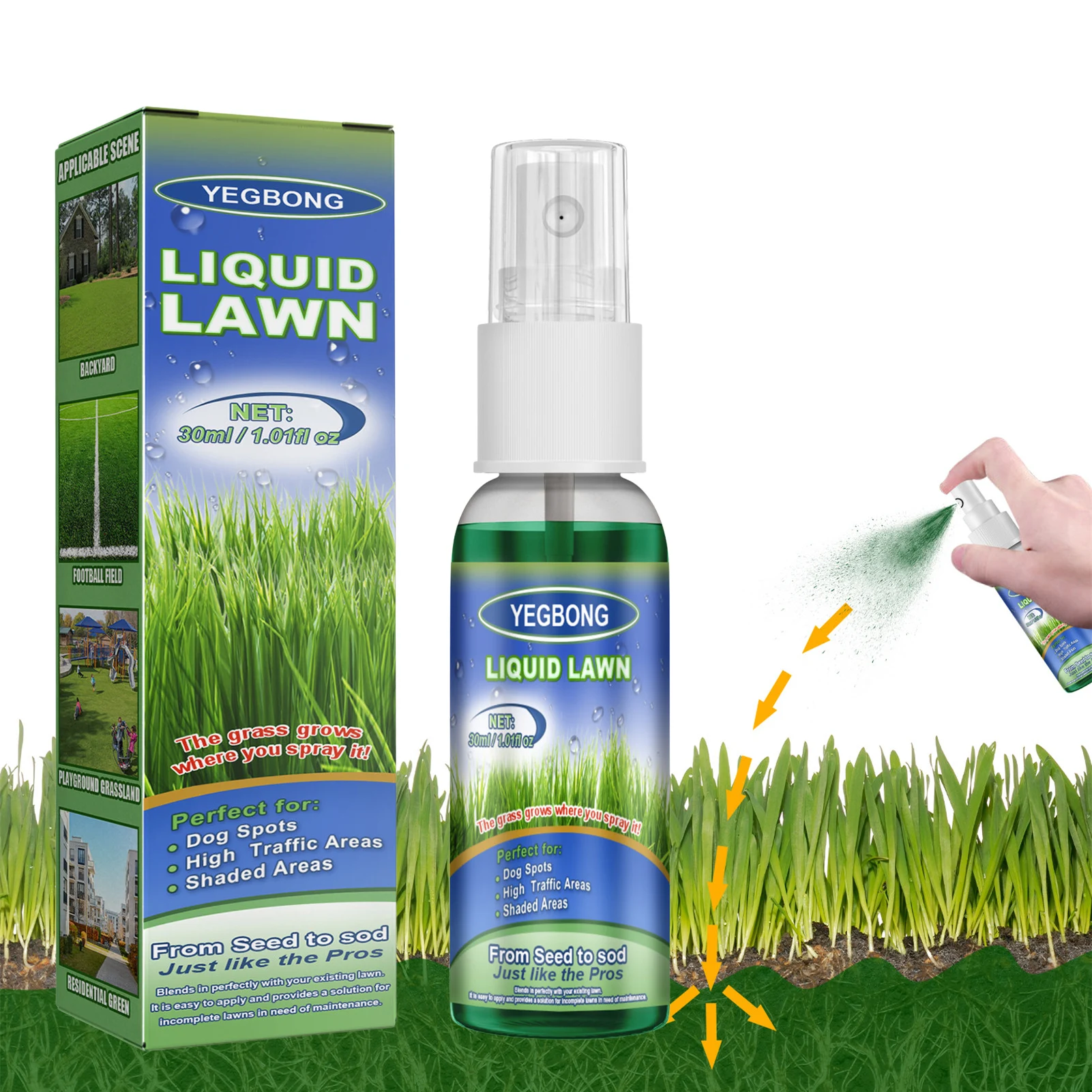 Spray Grass Seed Grows Anywhere Grass Seed Spray Hose Best Rated