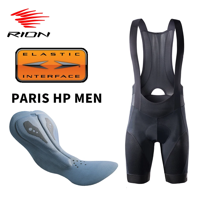 Rion Elastic Interface® Paris Hp Men Bib Shorts Cycling Pants Mountain