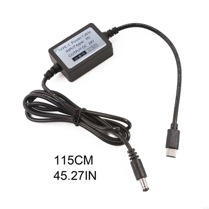 J78A 유형 C 24V 5.5x2.1mm 라우터 노트북 스피커 모뎀 LED용 충전 케이블