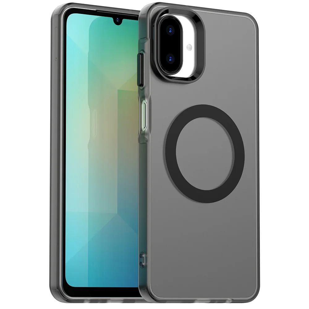 Luxury Armor Shockproof Case with Magsafe Magnetic Wireless Charging Compatibility - Hard Matte PC Cover