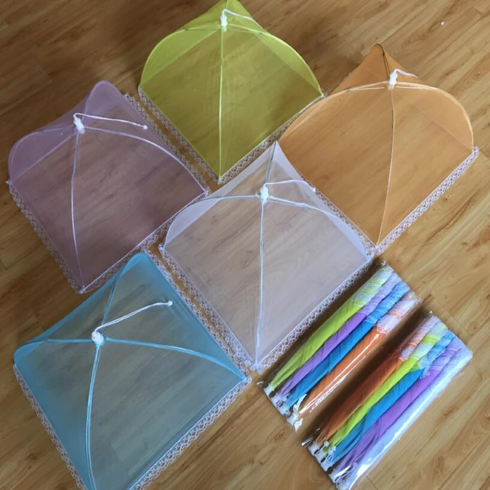 1/3/5pcsMesh Food Cover Large and Tall Mesh Food Covers Tent Umbrella Reusable and Collapsible Net For Outdoors Covers