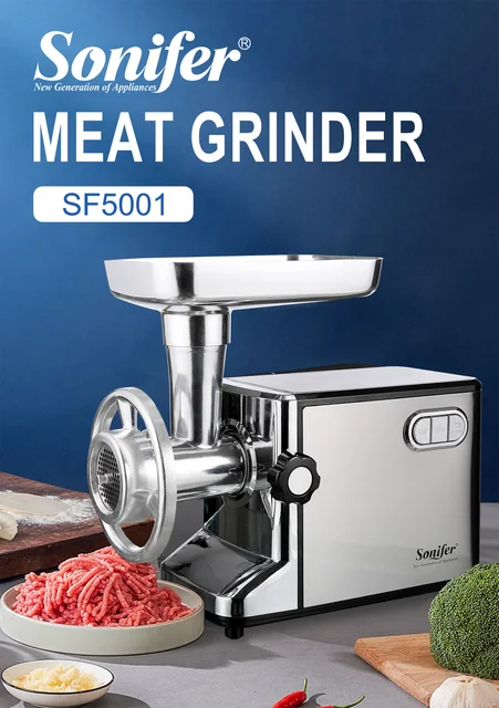 Tritacarne Elettrico AAOBOSI 3000W - Display LED, 3 Velocità, Anti-Ostruzione, Per Salsicce E Kibbe - Foto 10