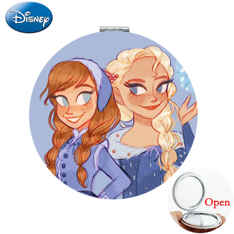 

Disney New Design Style Frozen Drawing 1X/2X Magnifying Movie Makeup Mirrors For Sisters Best Gifts 2022 New Year FQY421