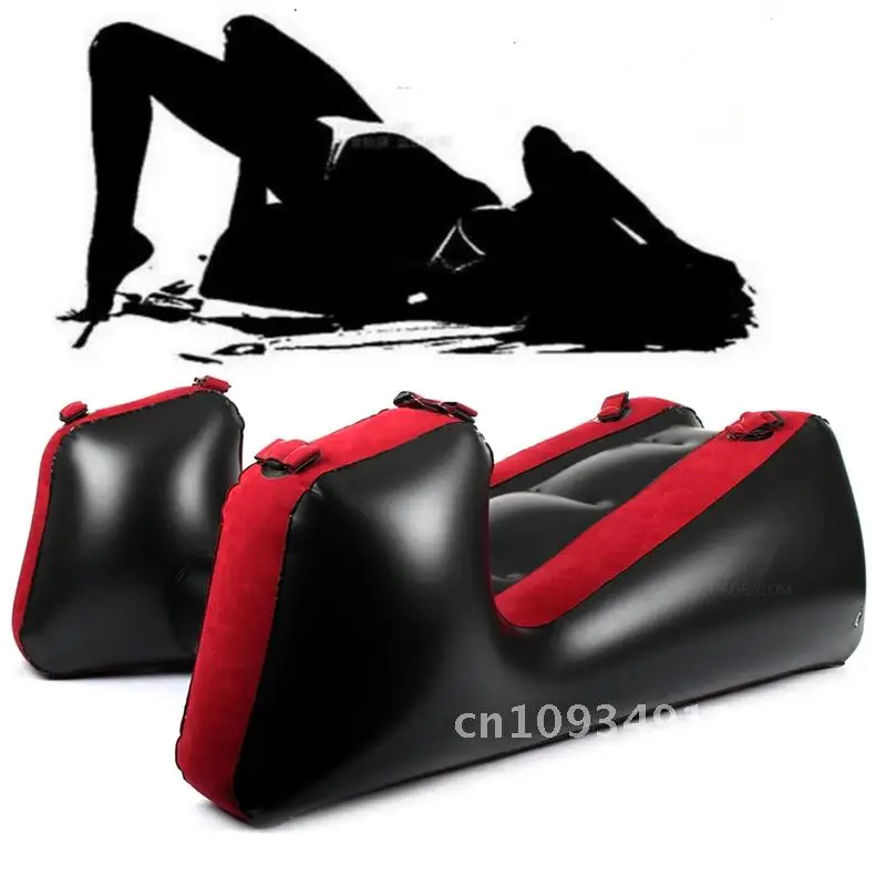 Couple Sofa Sex Furniture Force Split Leg Mat With Straps Toys Bondage Position Sexual Inflatable Adult Cushion BDSM Love Chair