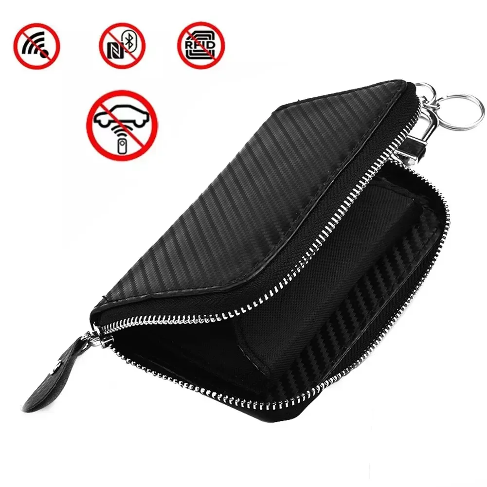 Premium RFID Signal Blocking Faraday Pouch for Car Keys – Enhanced Privacy Protection