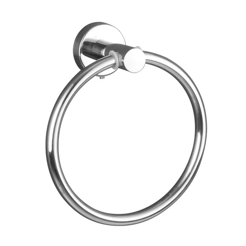 Bathroom Towel Ring Bathroom Towel Holder 304 Stainless Steel Matte Black Wall Towel Rack Heavy Suitable For Bathroom