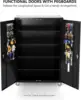 Upgraded Wide & Deep Garage Storage Cabinet, Metal Storage Cabinet w/Pegboards, Wheels, Locking Doors and Adjustable Shelves 5