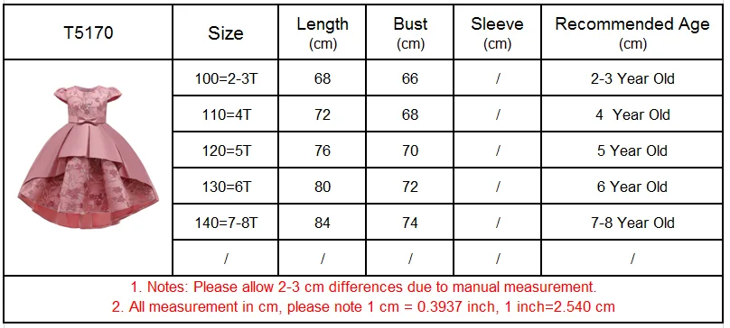 Elegante Kinder Prinzessin Kleid Für Mädchen Kinder Geburtstag Party Kleider Gestickte Blumen Mädchen Hochzeit Formale Abend Vestidos – Detail 1