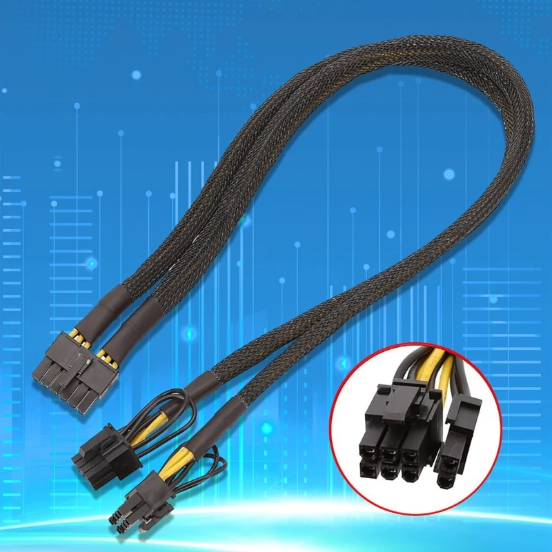 

12Pin to Two PCIE 8Pin (6+2Pin) Power Cable for Enermax Modular Cable 12P To 2x 8P ( 6+2P) Splitter