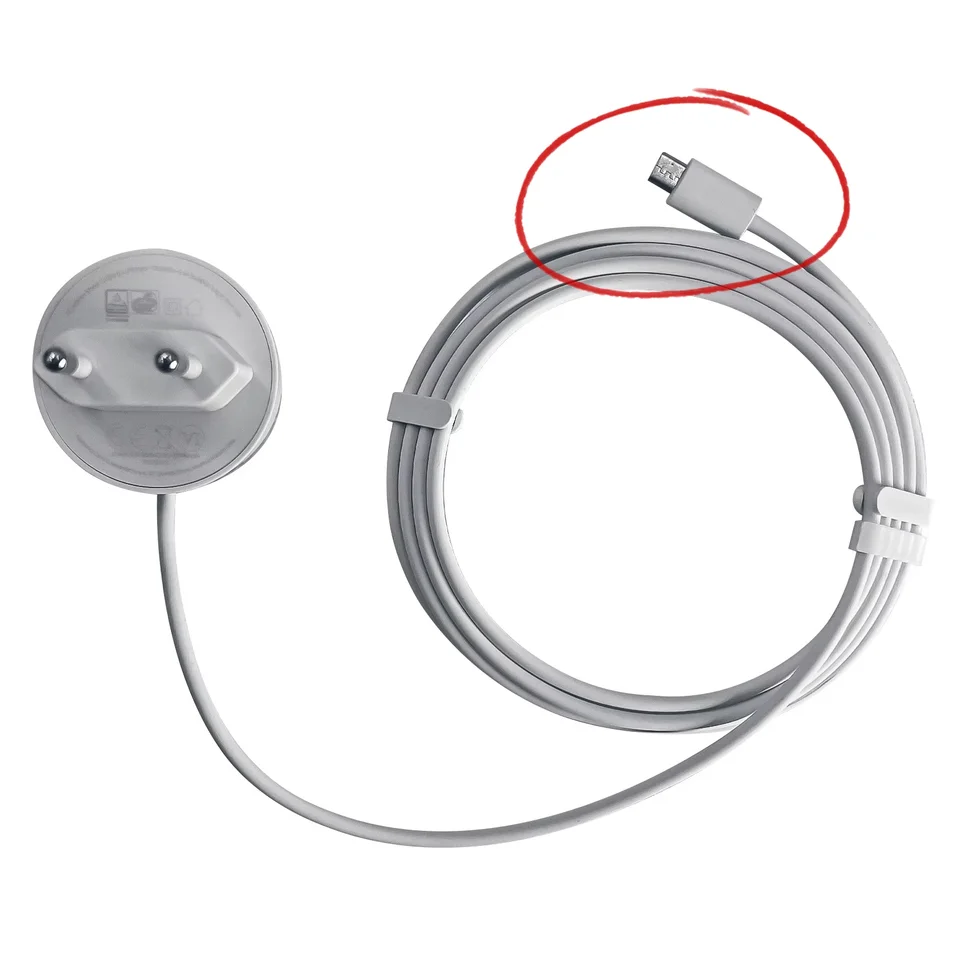 Google Nest Home用電源アダプター、ミニACアダプター、マイクロUSB