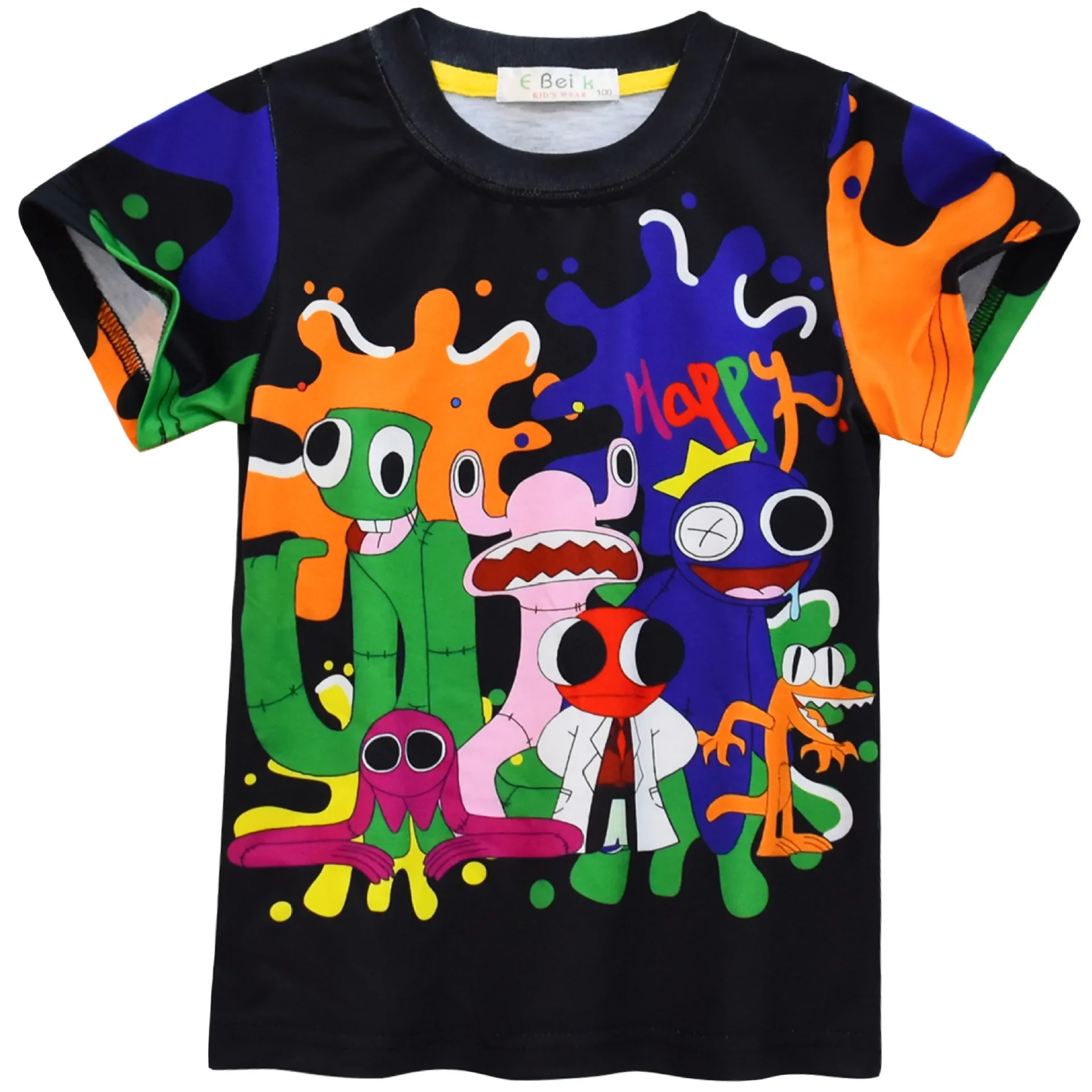 

New T-shirt Children's Summer Anime 3D Digital Printing Girls' Boys' Short Sleeve Top Sportswear Children's Clothing