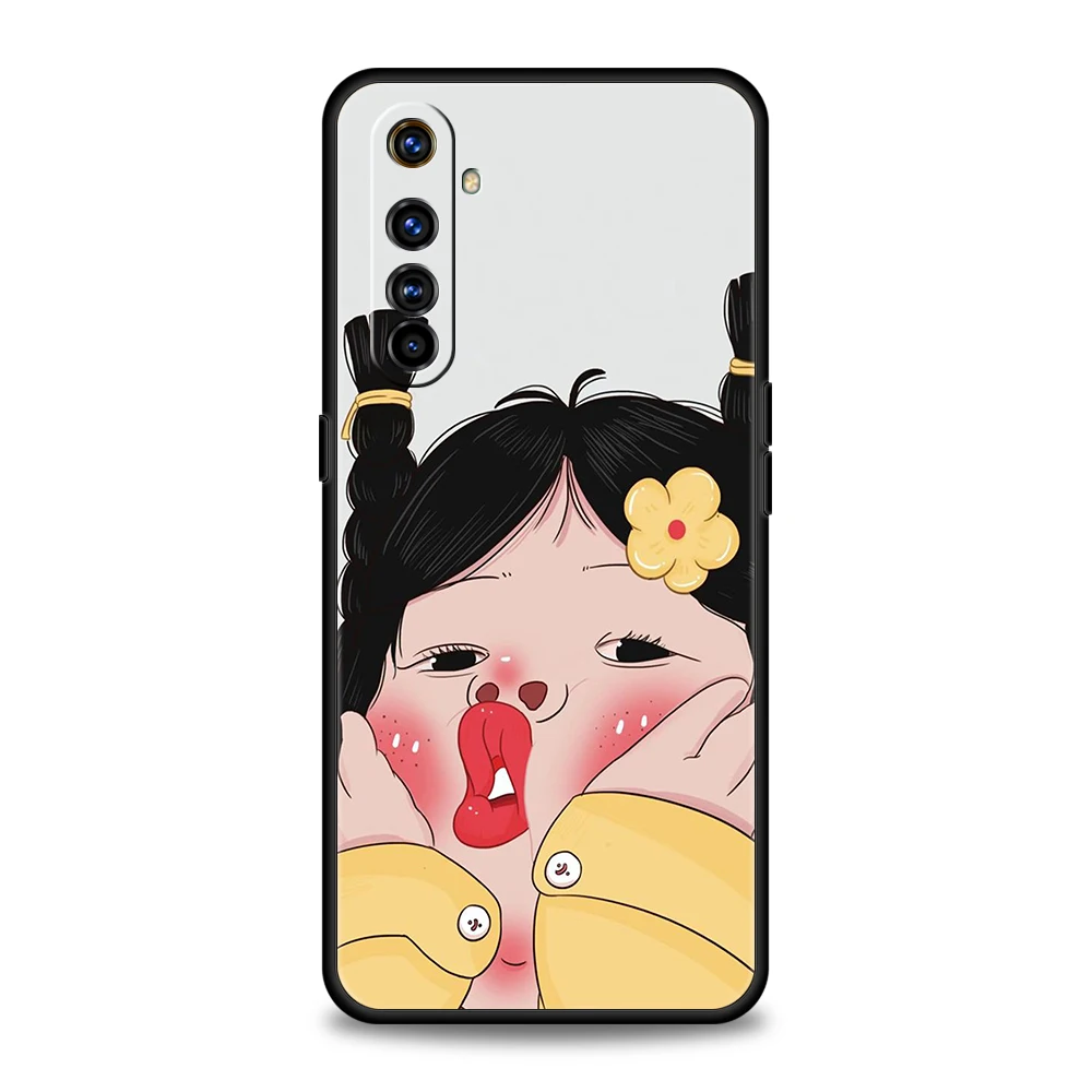Whimsical Cartoon Character Soft TPU Phone Case Cover