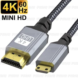 UltraHD Mini HDMI-Compatible Bidirectional Cable 4K 60Hz - 5m (4K Grey)