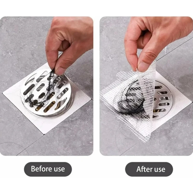 Disposable Floor Drain Paste as floor drain sticker,silicone floor drain cover,floor drain cover,floor drain filter,floor drain hair filter,floor drain hair catcher,drain hair catcher,shower drain catcher,hair drain catcher,hair drain filter Prevent Hair Blockage Capture Network Floor Drain Filter Tool Network Shower Cover Kitchen Bathroom