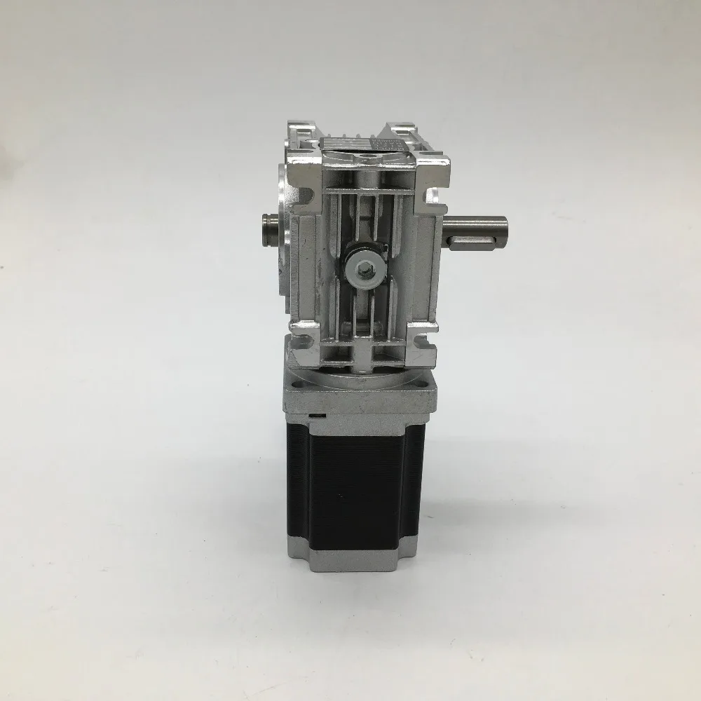 ratio10-1-rv030-speed-reducer-worm-gearbox-14mm-output-with-nema23-stepper-motor-76mm-18nm-260oz-in-kit-for-cnc-router