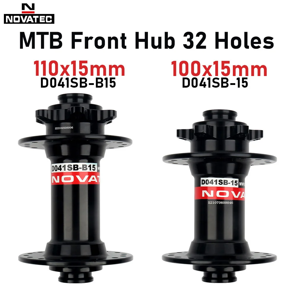 Передняя Ступица Novatec MTB с 32 отверстиями, 100x15 мм, усиление 110x15 мм, ступица подшипника горного велосипеда 32 H, детали для велосипеда Передняя Ступица Novatec MTB с 32 отверстиями, 100x15 мм, усиление 110x15 мм, ступица подшипника горного велосипеда 32 H, детали для велосипеда