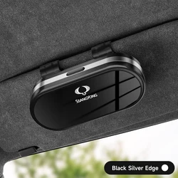 ABS Electroplating Car Sunshade Glasses Case (C - Black Silver)