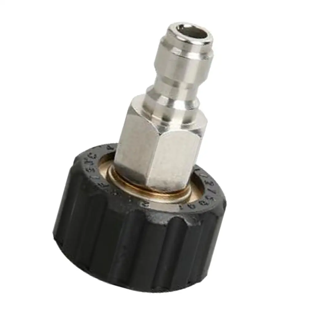 High Pressure Washer Quick Connector M22-14mm X 1/4 Quick Connect Adapter