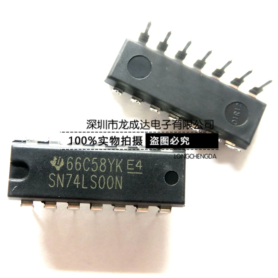 

30pcs original new SN74LS00N DIP-14 quad input NAND gate