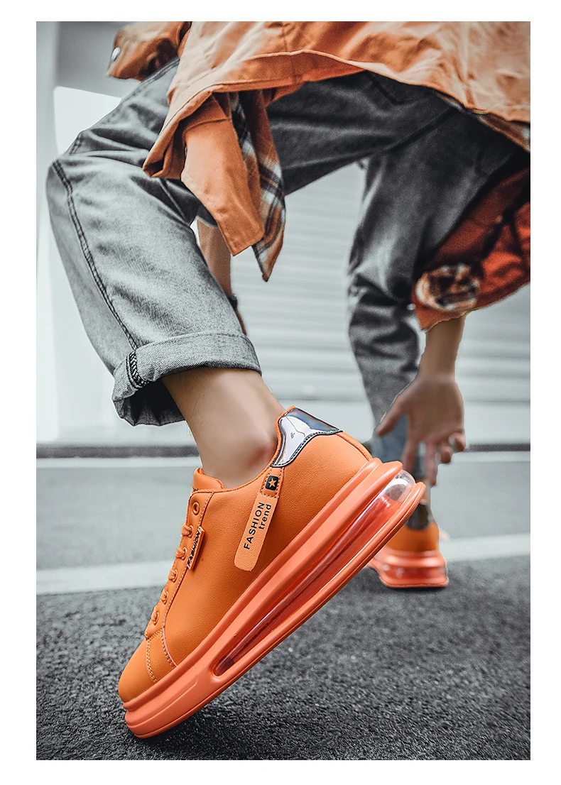 Casual Men's Shoes Comfortable Soft Breathable Pu Leather Flats_voghion.com
