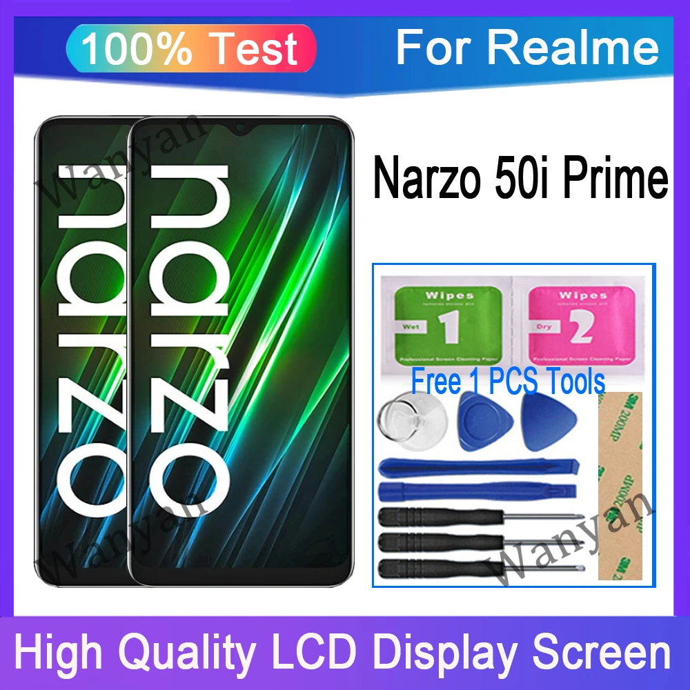 

Original For Realme Narzo 50i Prime RMX3506 LCD Display Touch Screen Digitizer Replacement