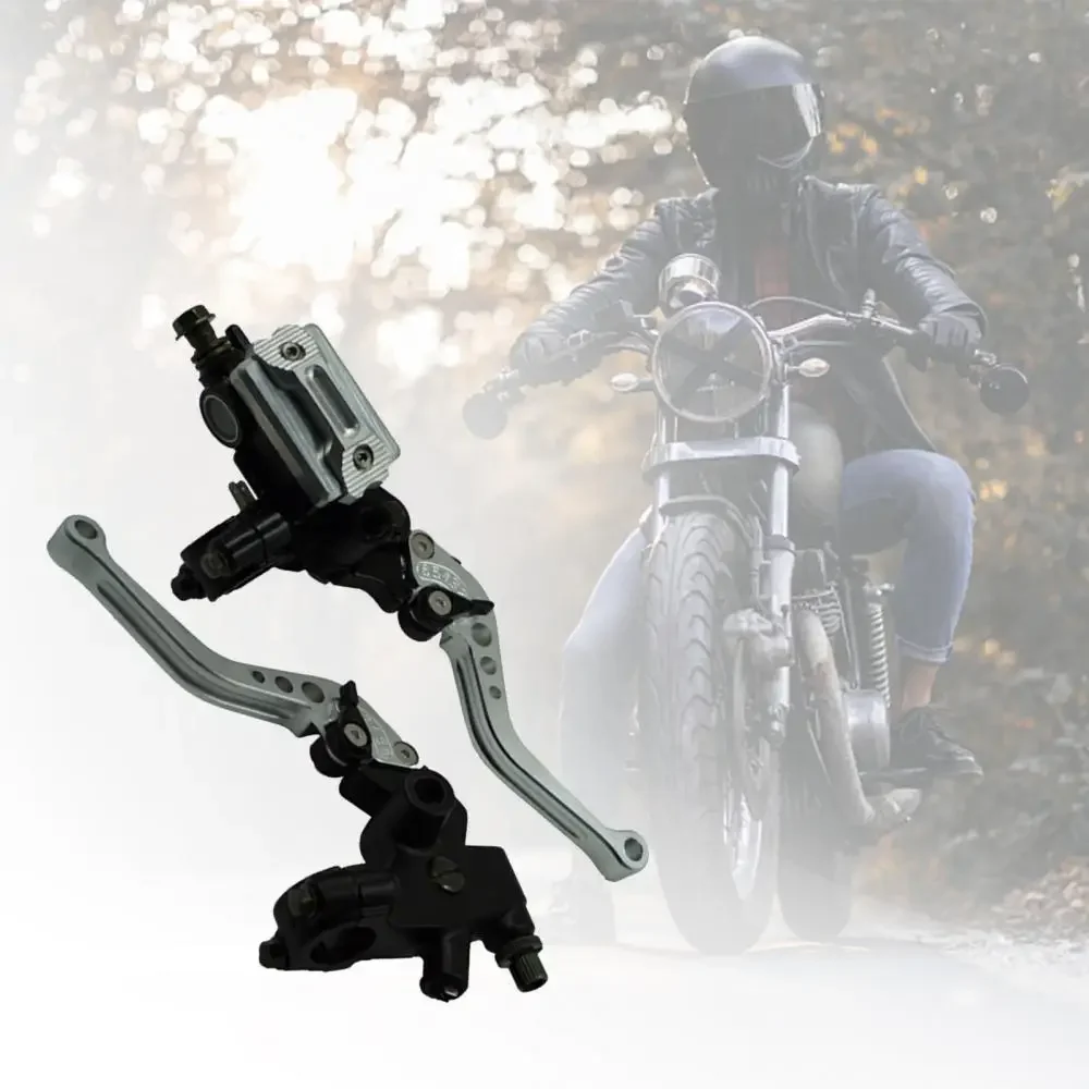 

CNC 2Pcs 22mm Hydraulic Disc Brake Upper Pump Motorcycle Clutch Handbrake Levers
